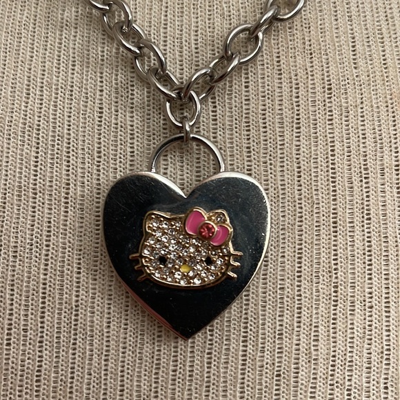 Rhinestone Hello Kitty Adjustable Chain Necklace - Picture 8 of 16